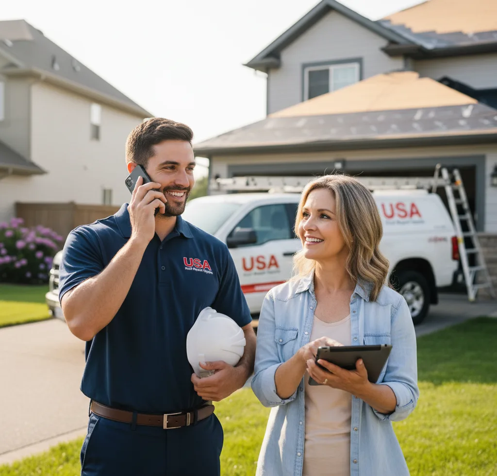 USA Roof Repair Experts customer support in Gridley